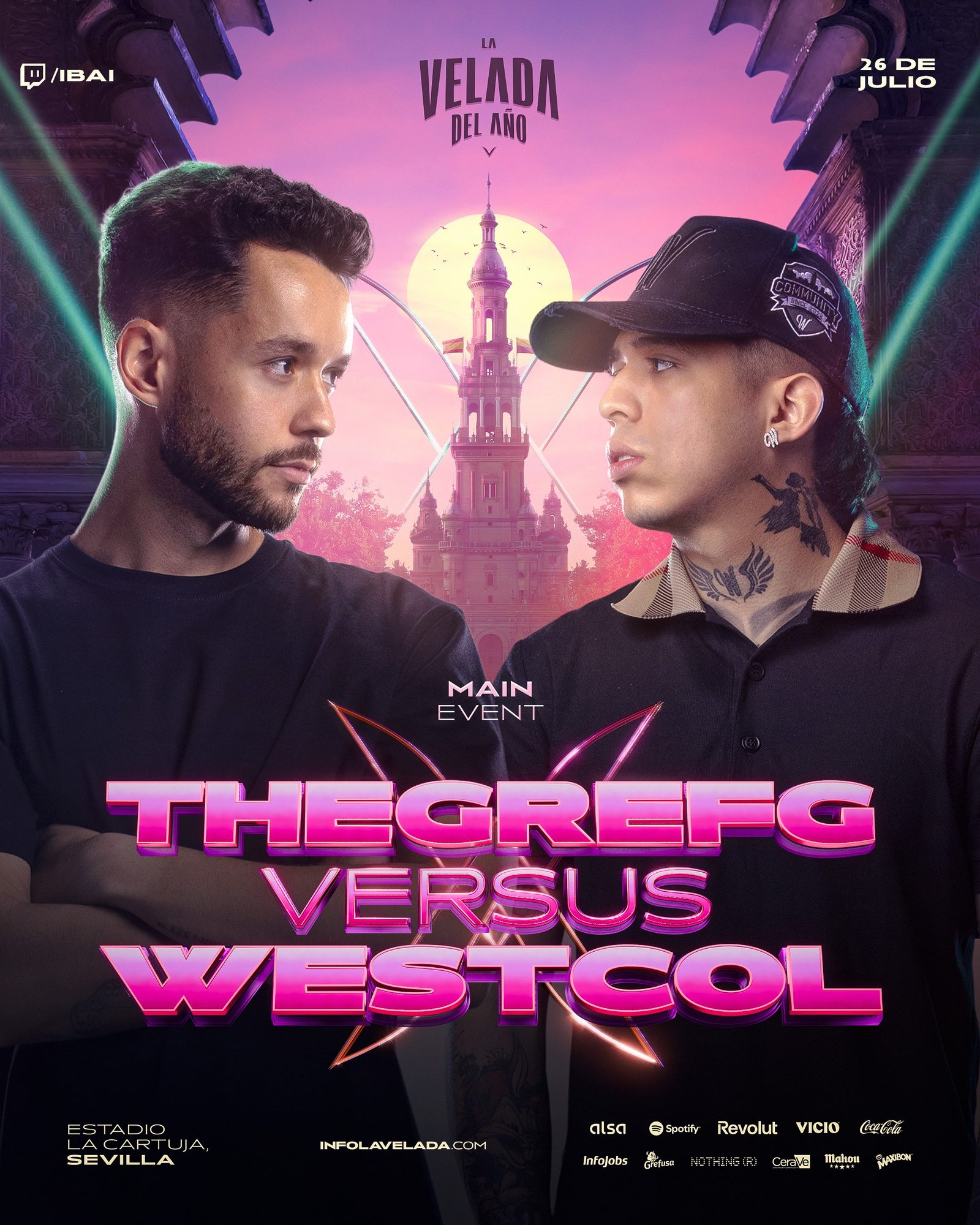 TheGrefg vs WestCol — La Velada del Año V poster artwork