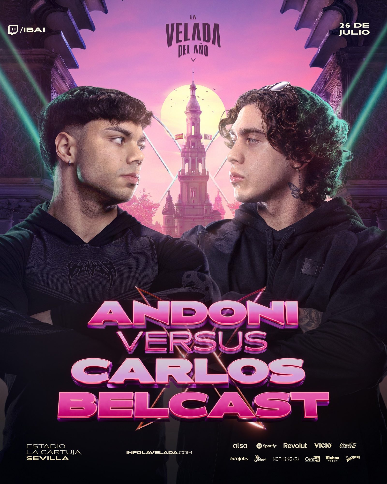 Andoni vs Carlos Belcast — La Velada del Año V poster artwork