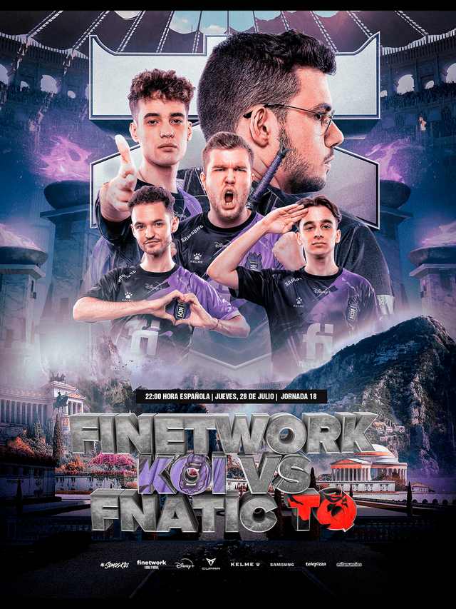 Finetwork KOI vs Fnatic — LEC Jornada 18 poster artwork