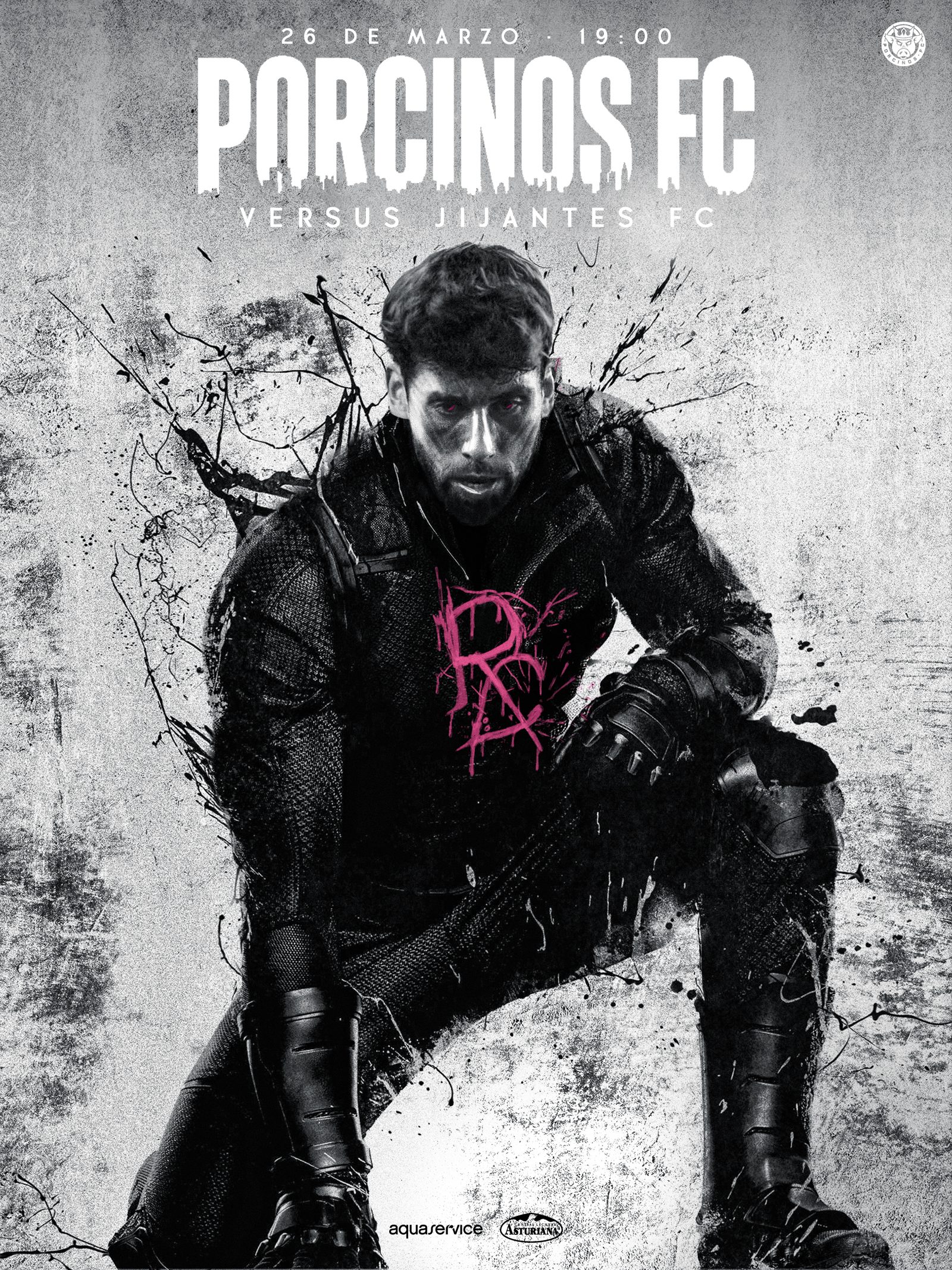 vs Jijantes FC — Porcinos FC Kings League poster artwork