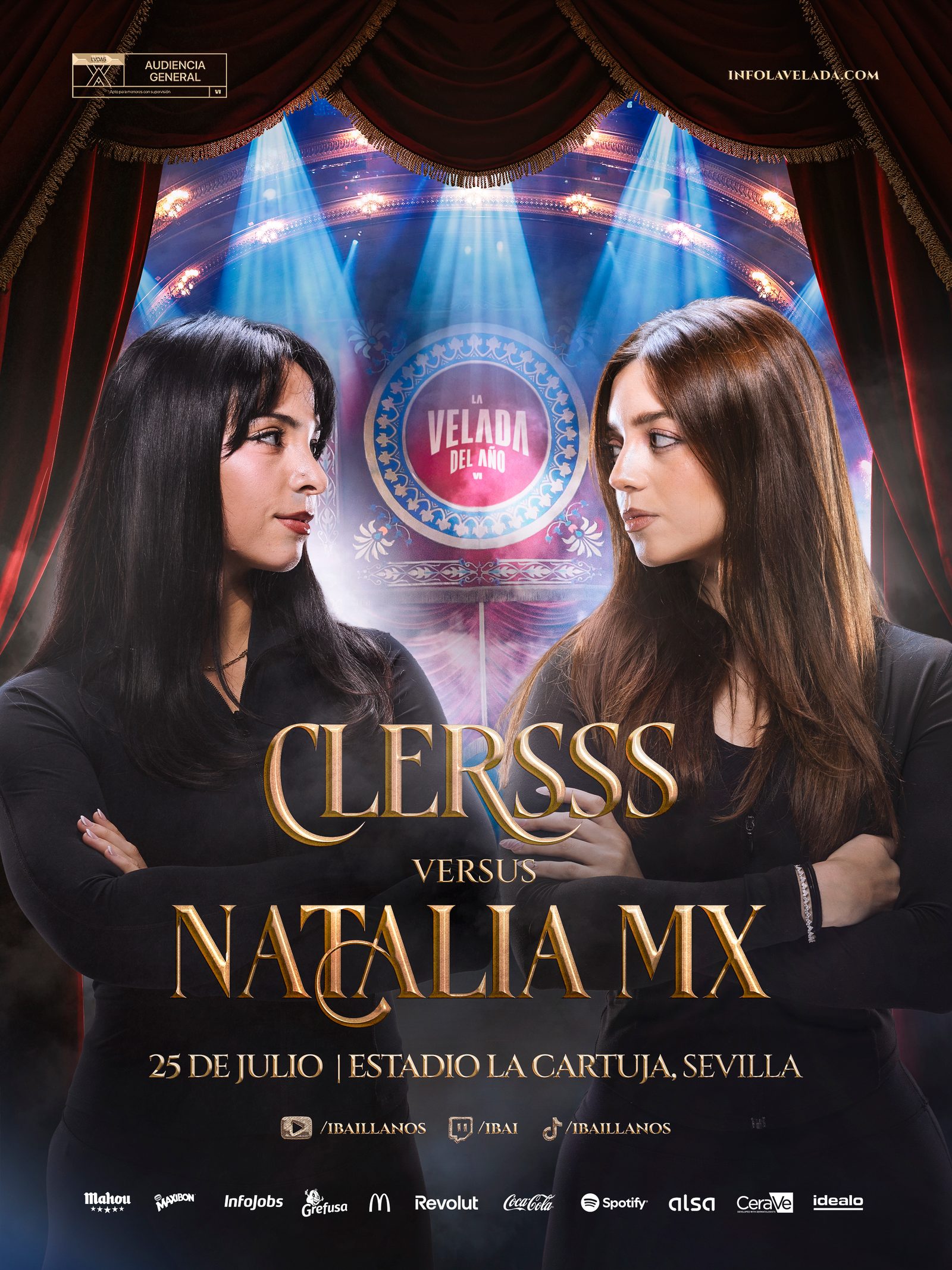 Clersss vs Natalia MX — La Velada del Año VI poster artwork