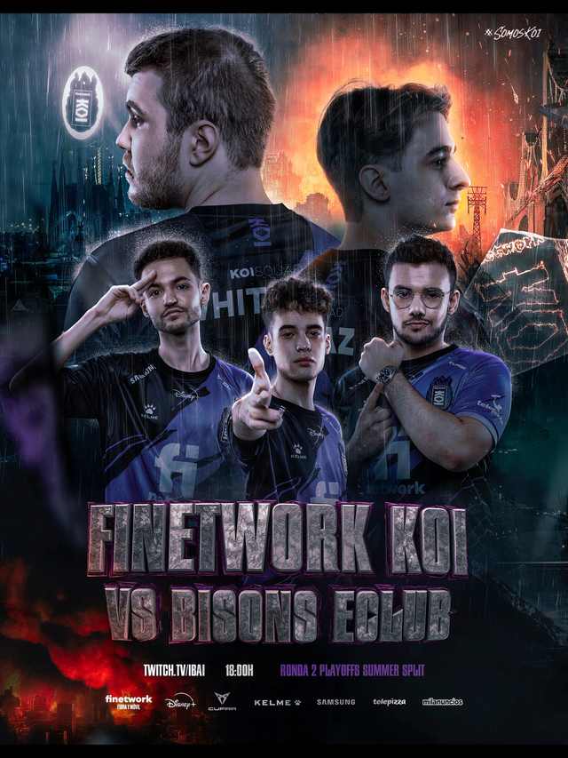 Finetwork KOI vs Bisons Eclub — Playoffs Summer Split poster artwork