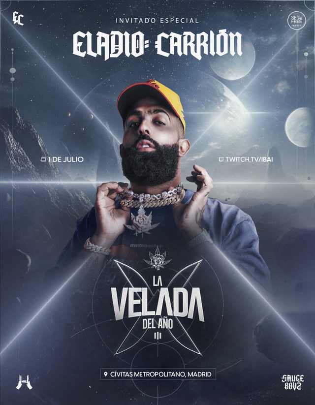 Eladio Carrión — La Velada del Año III Artist Announcement poster artwork
