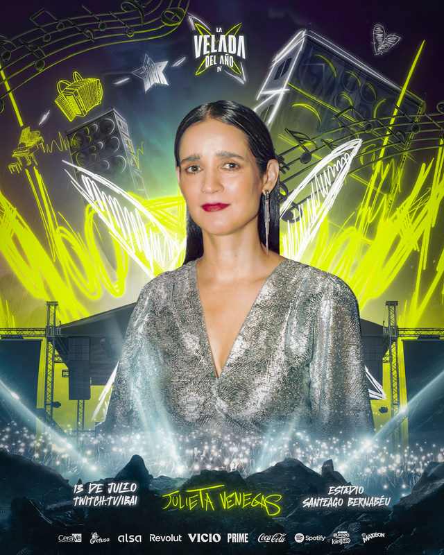 Julieta Venegas — La Velada del Año IV Artist Announcement poster artwork