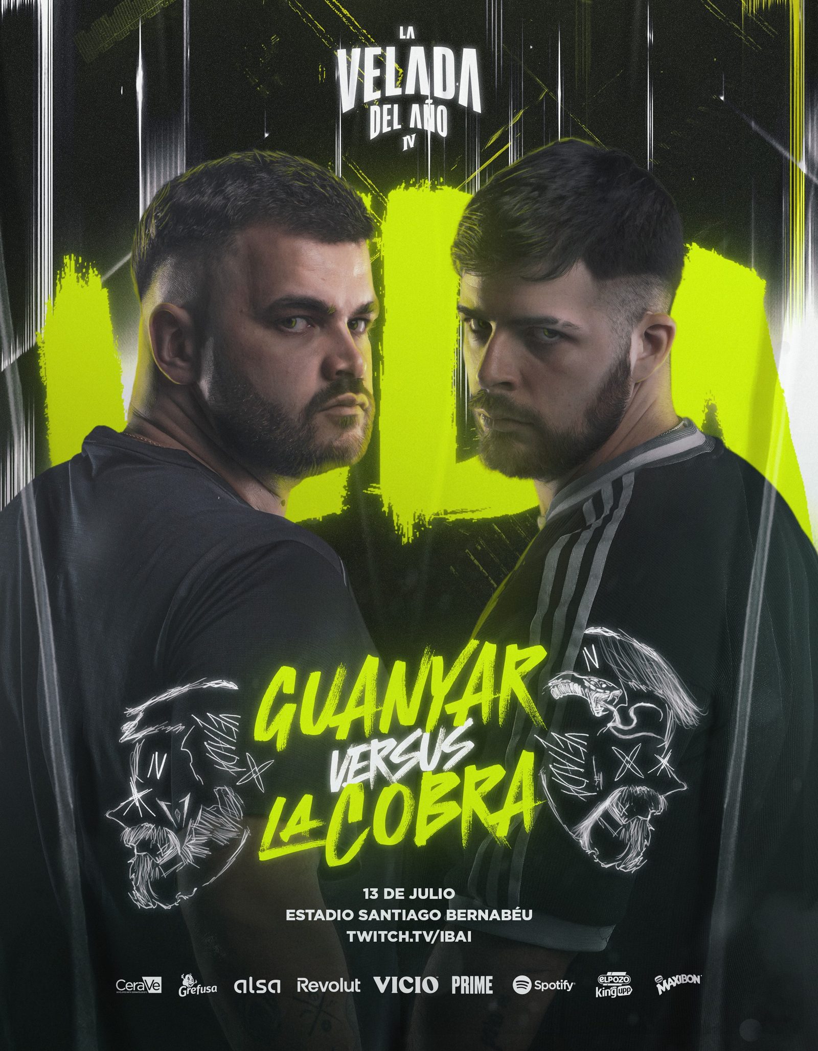 Guanyar vs La Cobra — La Velada del Año IV poster artwork