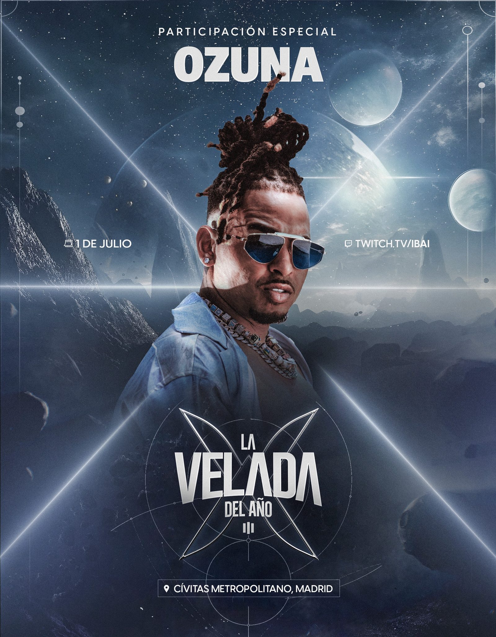 Ozuna — La Velada del Año III Artist Announcement poster artwork