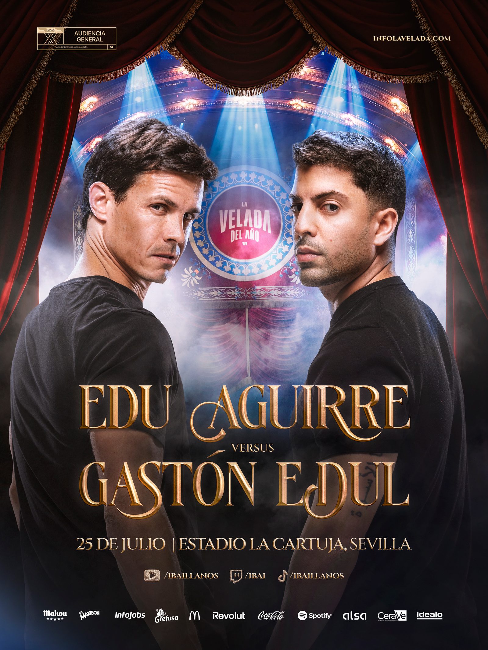 Edu Aguirre vs Gastón Edul — La Velada del Año VI poster artwork