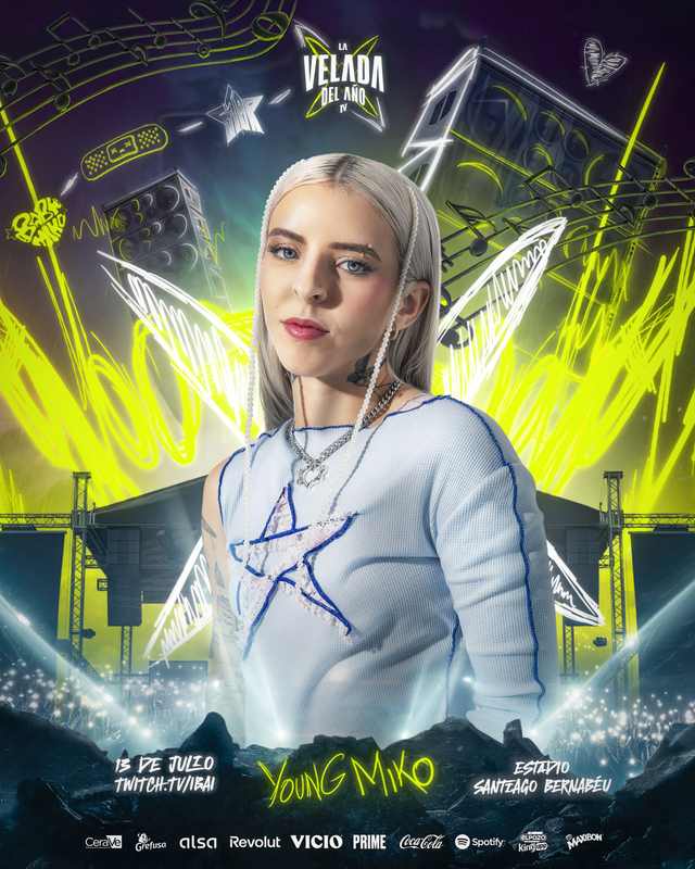 Young Miko — La Velada del Año IV Artist Announcement poster artwork