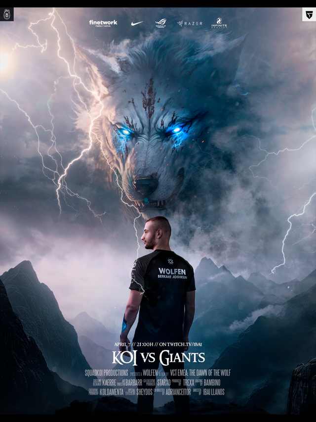 KOI vs Giants — VCT EMEA: The Dawn of the Wolf poster artwork