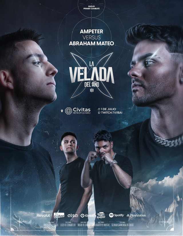 Ampeter vs Abraham — La Velada del Año III poster artwork