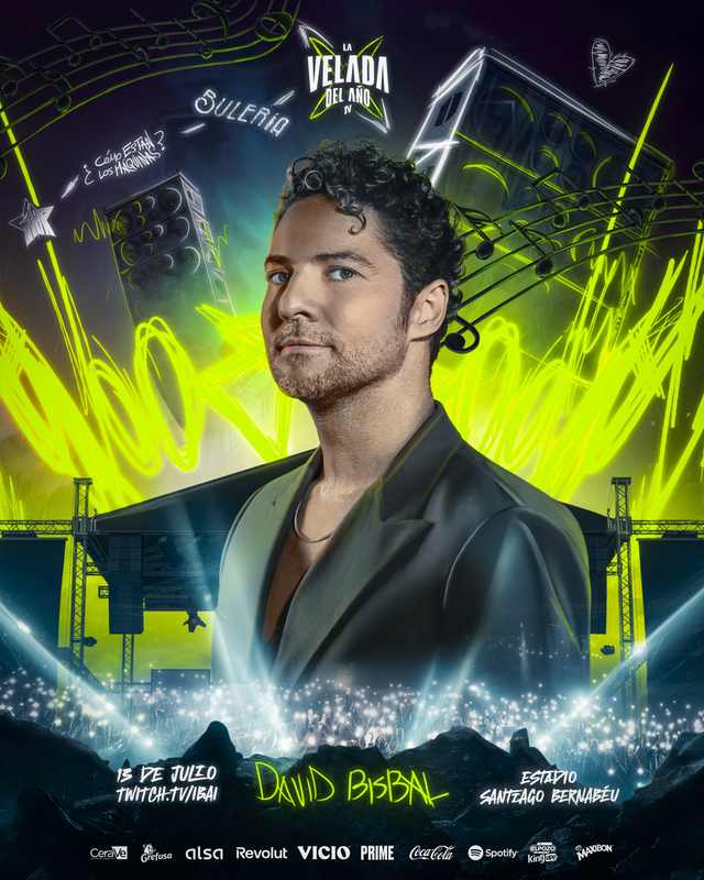 David Bisbal — La Velada del Año IV Artist Announcement poster artwork
