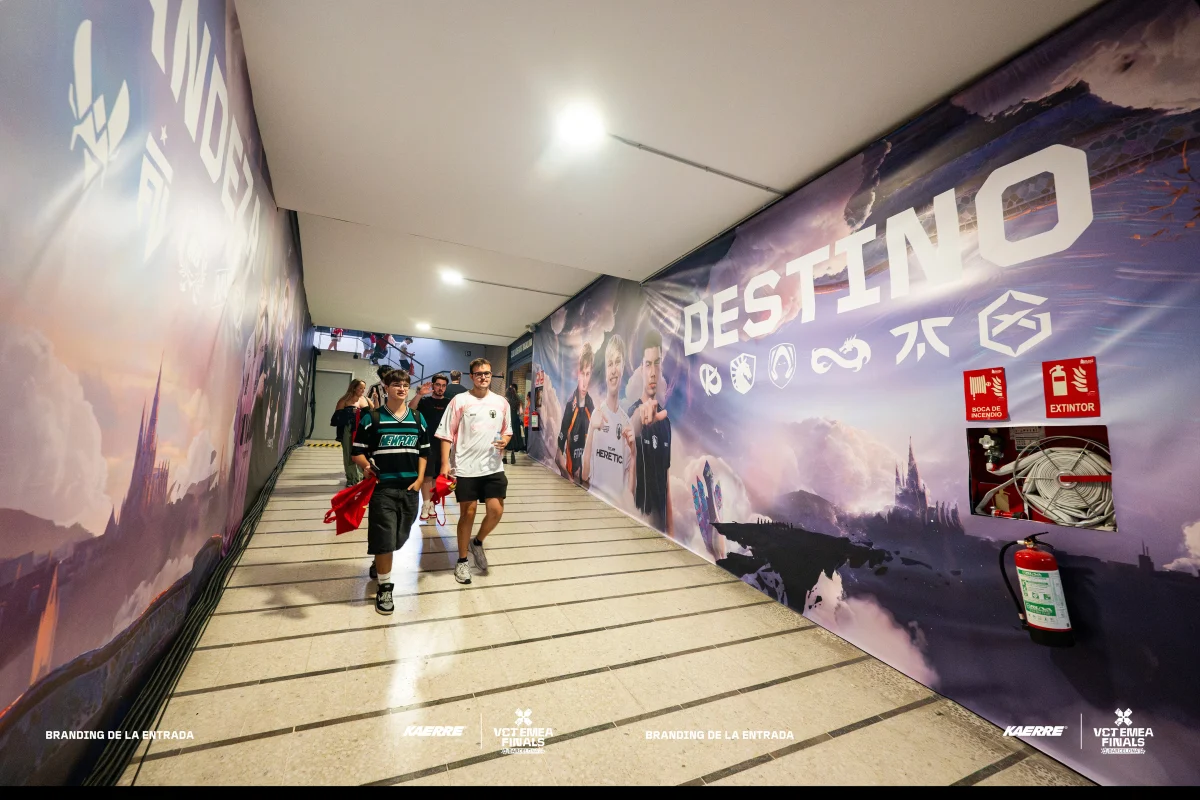 El sistema en el recinto — detalle