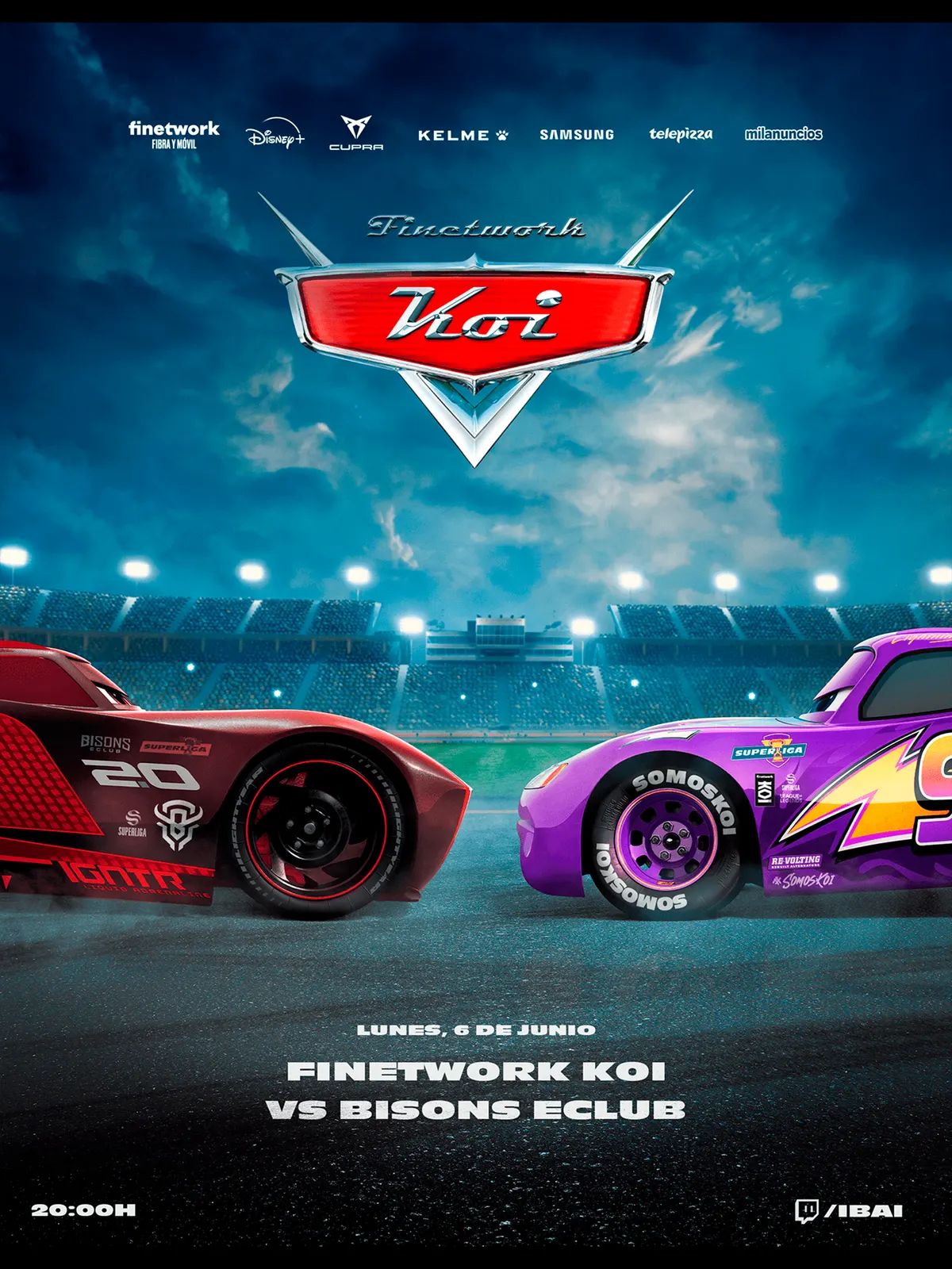 Finetwork KOI vs Bisons Eclub — Cars Collaboration