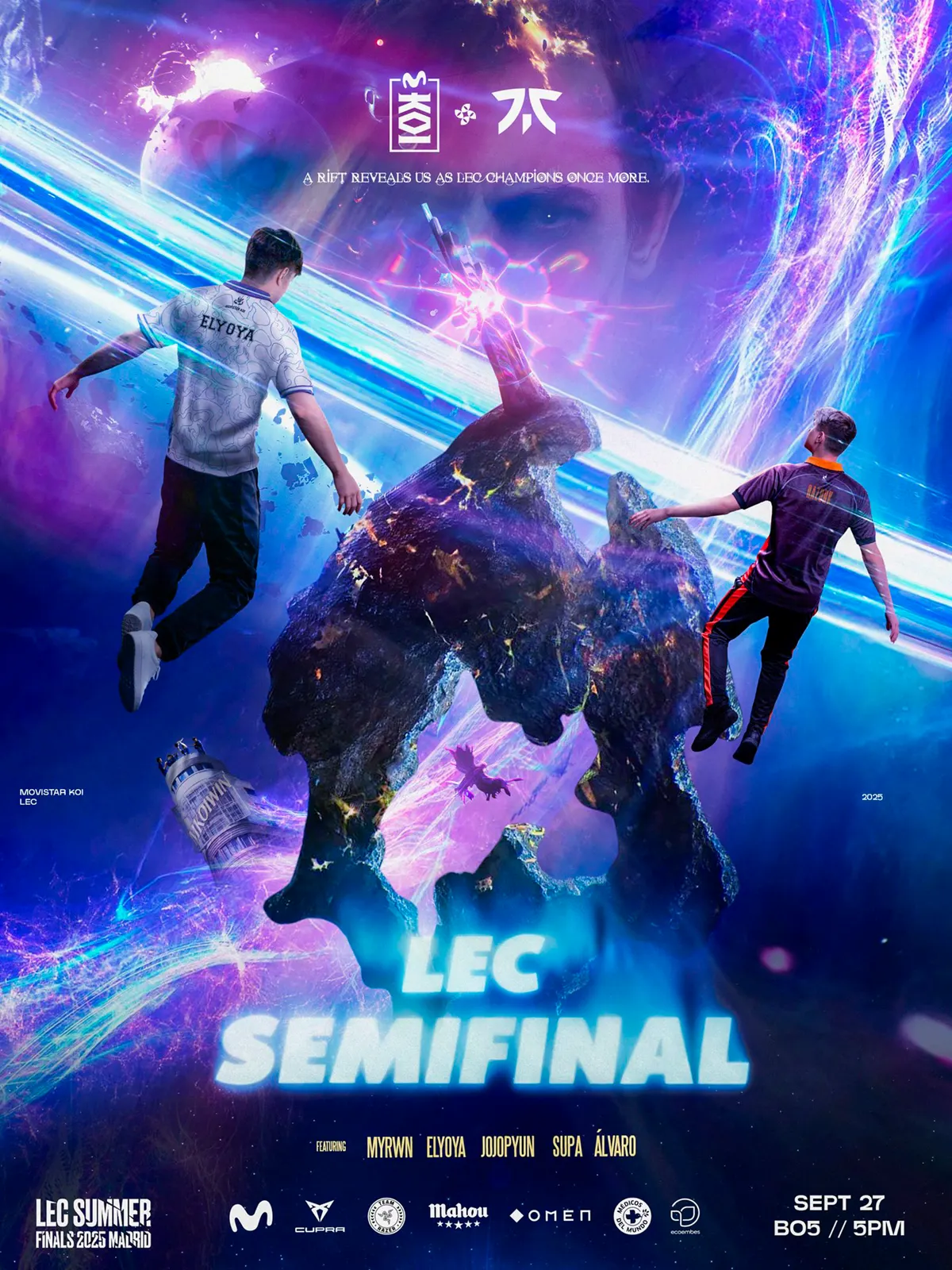 Movistar KOI vs Fnatic — LEC Summer Finals Semifinal Poster
