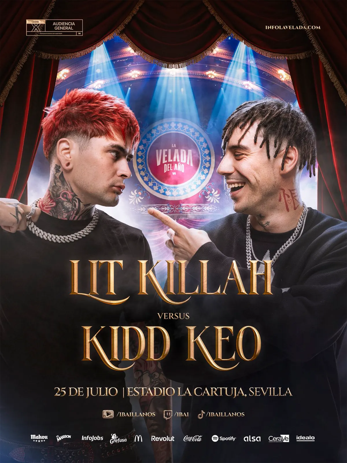 Lit Killah vs Kidd Keo — La Velada del Año VI Poster