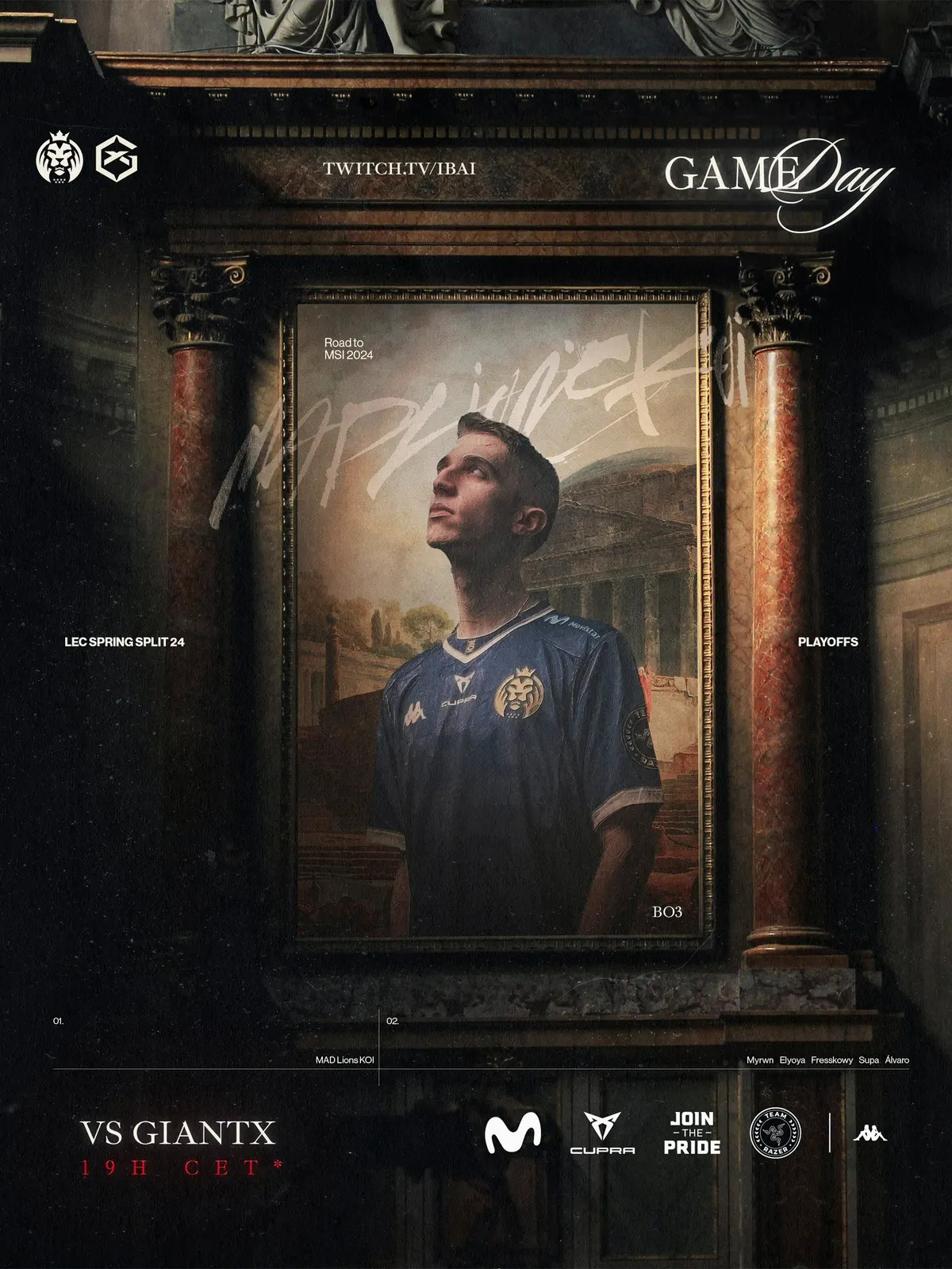 Movistar KOI vs Giantx - LEC Gameday Poster