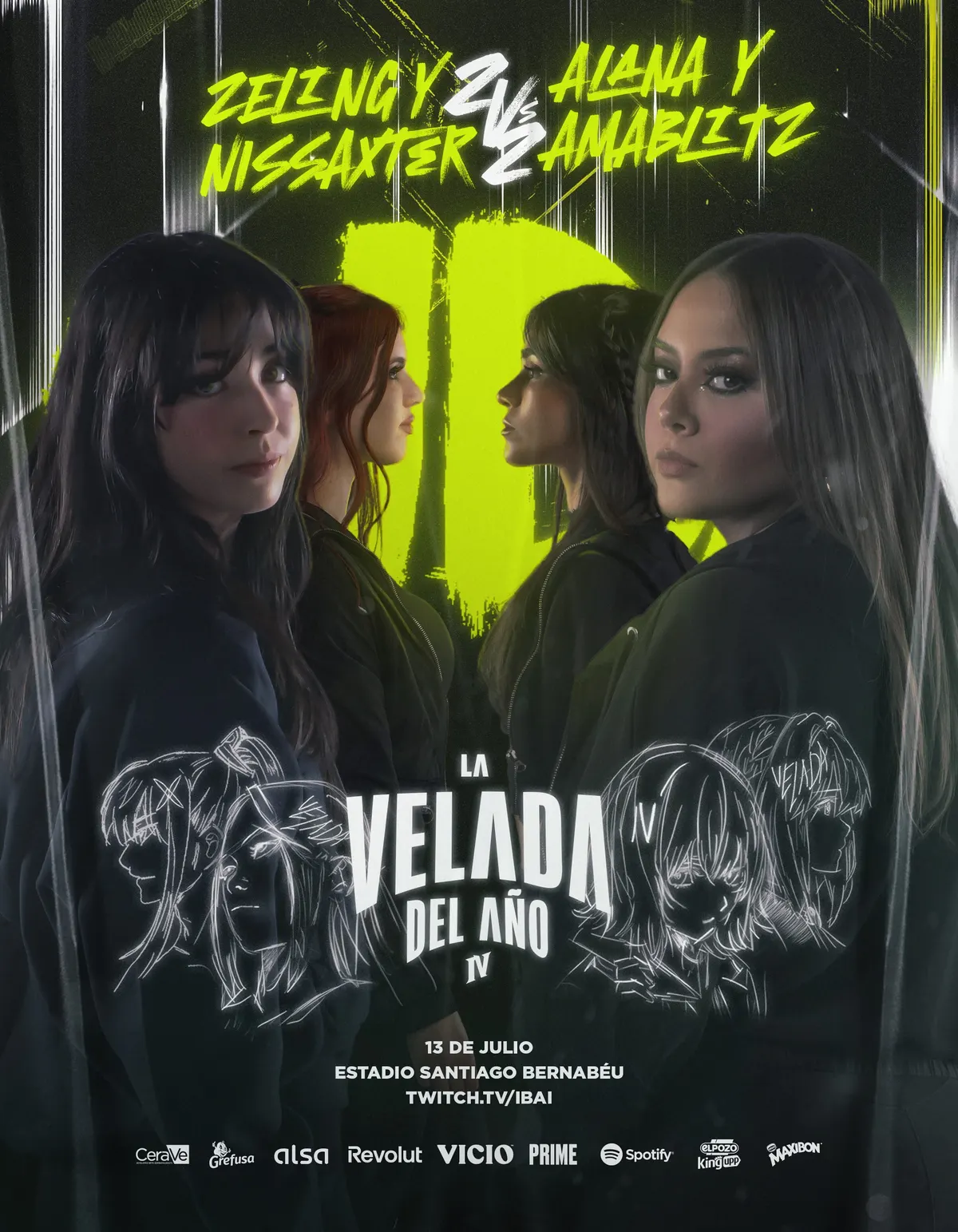 Nissaxter y Zeling vs Ama Blitz y Alana — La Velada del Año IV