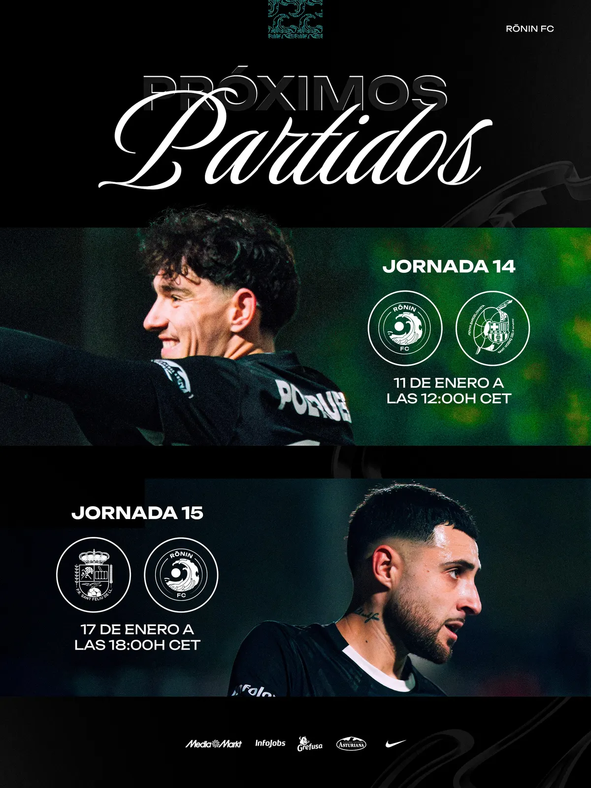 Próximos Partidos — Ronin FC