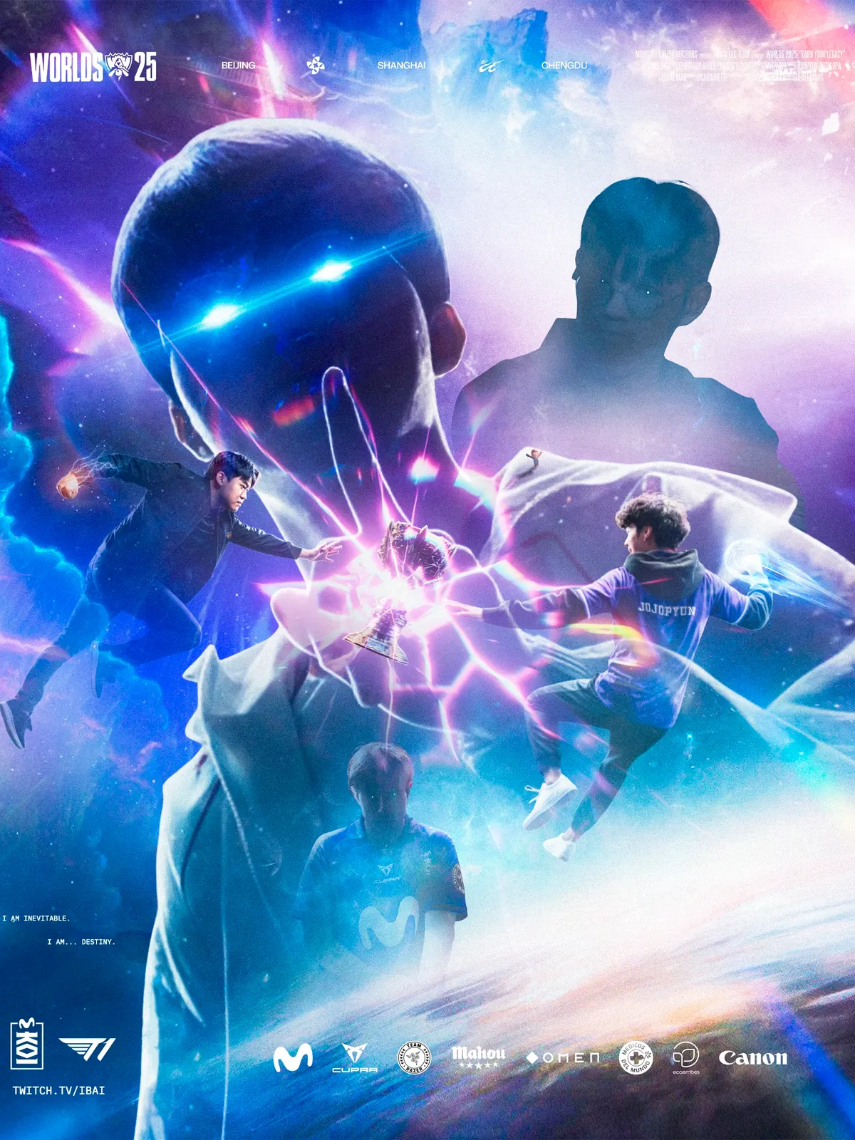 Movistar KOI vs T1 — Worlds 2025 Promotional Poster